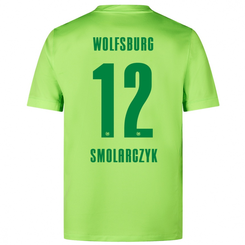 Kids Football Nelly Smolarczyk #12 Fluorescent Green Home Jersey 2024/25 T-Shirt Australia