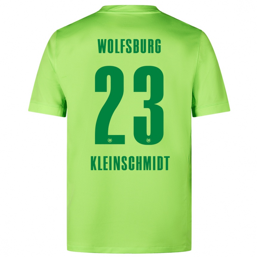 Kids Football Max Kleinschmidt #23 Fluorescent Green Home Jersey 2024/25 T-Shirt Australia