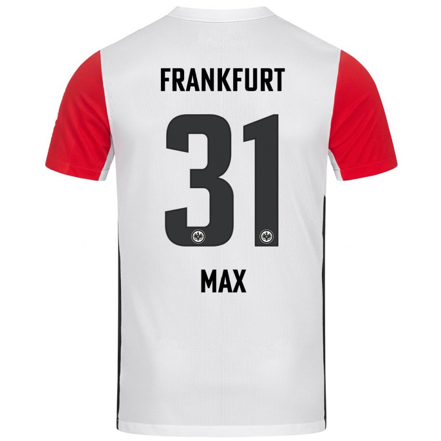 Kids Football Philipp Max #31 White Red Home Jersey 2024/25 T-Shirt Australia