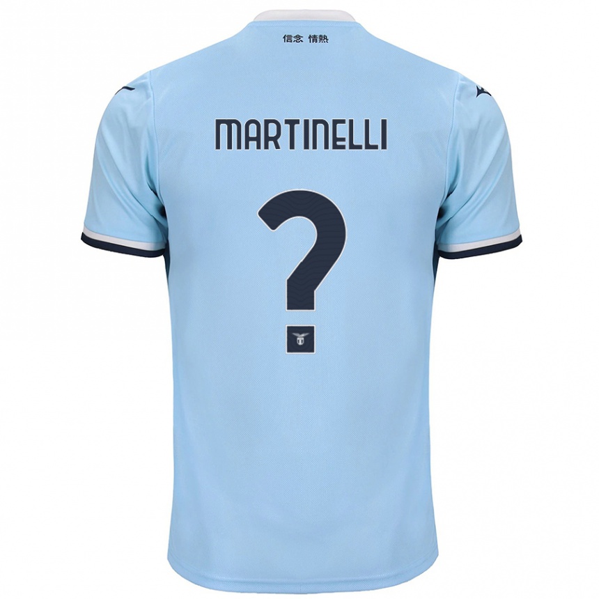 Kids Football Leonardo Martinelli #0 Blue Home Jersey 2024/25 T-Shirt Australia