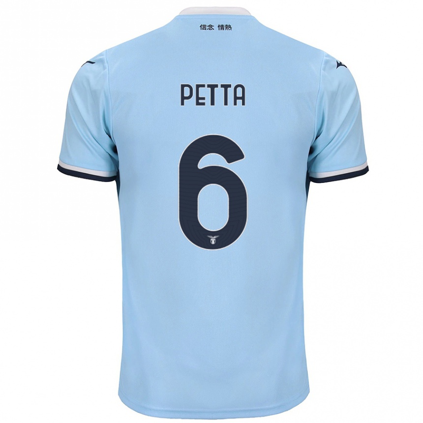 Kids Football Andrea Petta #6 Blue Home Jersey 2024/25 T-Shirt Australia