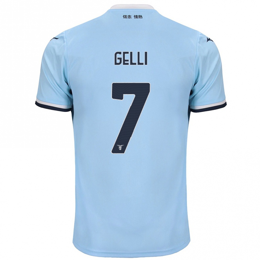 Kids Football Valerio Gelli #7 Blue Home Jersey 2024/25 T-Shirt Australia