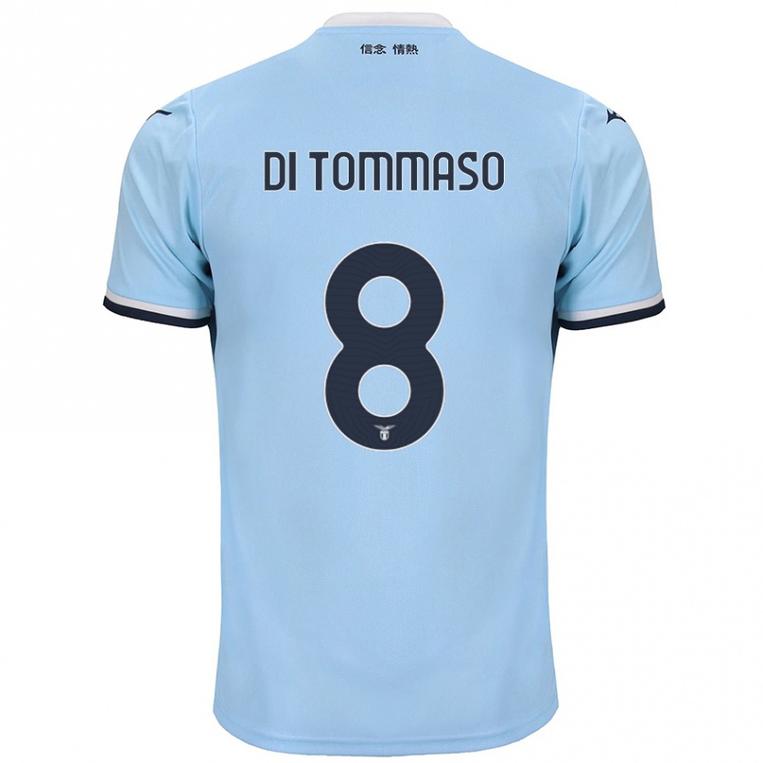 Kids Football Leonardo Di Tommaso #8 Blue Home Jersey 2024/25 T-Shirt Australia