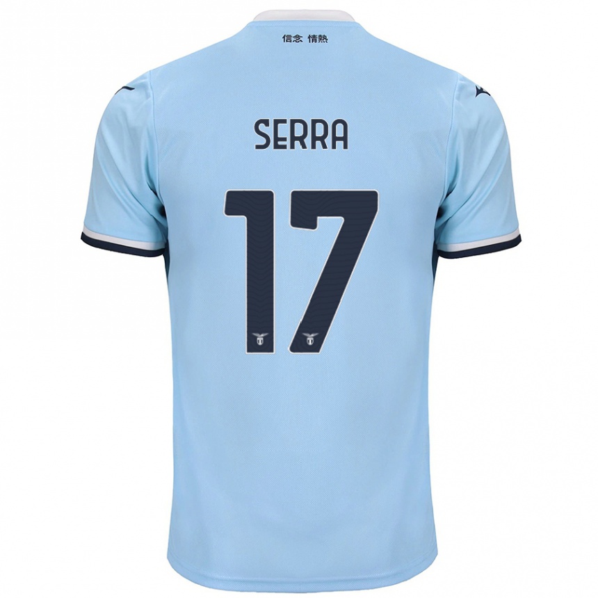 Kids Football Federico Serra #17 Blue Home Jersey 2024/25 T-Shirt Australia