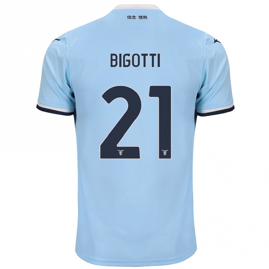 Kids Football Massimo Bigotti #21 Blue Home Jersey 2024/25 T-Shirt Australia