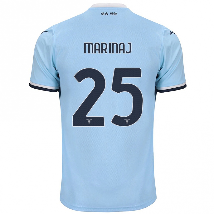 Kids Football Kledi Marinaj #25 Blue Home Jersey 2024/25 T-Shirt Australia