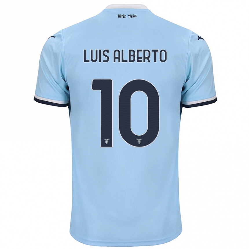 Kids Football Luis Alberto #10 Blue Home Jersey 2024/25 T-Shirt Australia