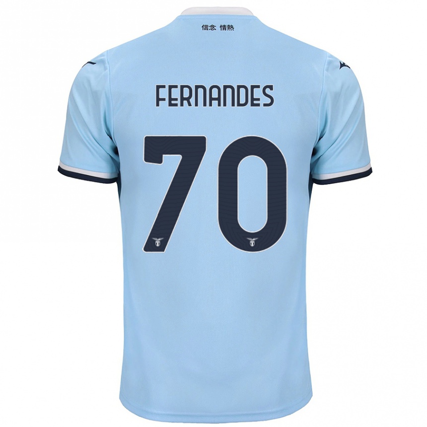 Kids Football Saná Fernandes #70 Blue Home Jersey 2024/25 T-Shirt Australia