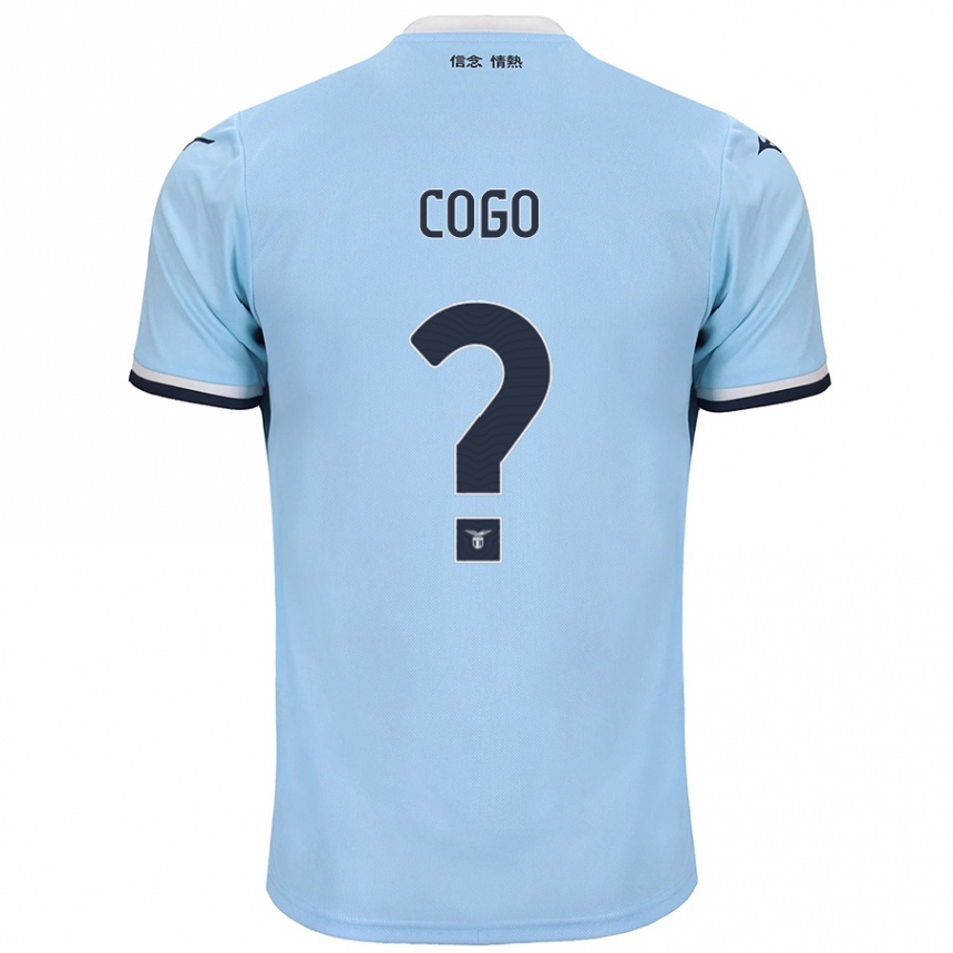 Kids Football Giovanni Cogo #0 Blue Home Jersey 2024/25 T-Shirt Australia