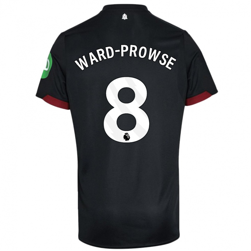 Kids Football James Ward-Prowse #8 Black White Away Jersey 2024/25 T-Shirt Australia