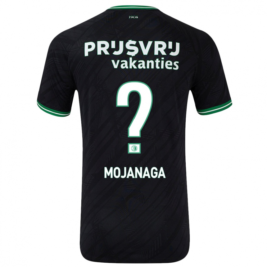 Kids Football Thuto Mojanaga #0 Black Green Away Jersey 2024/25 T-Shirt Australia