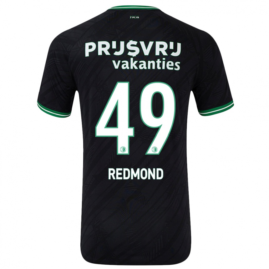 Kids Football Zepiqueno Redmond #49 Black Green Away Jersey 2024/25 T-Shirt Australia