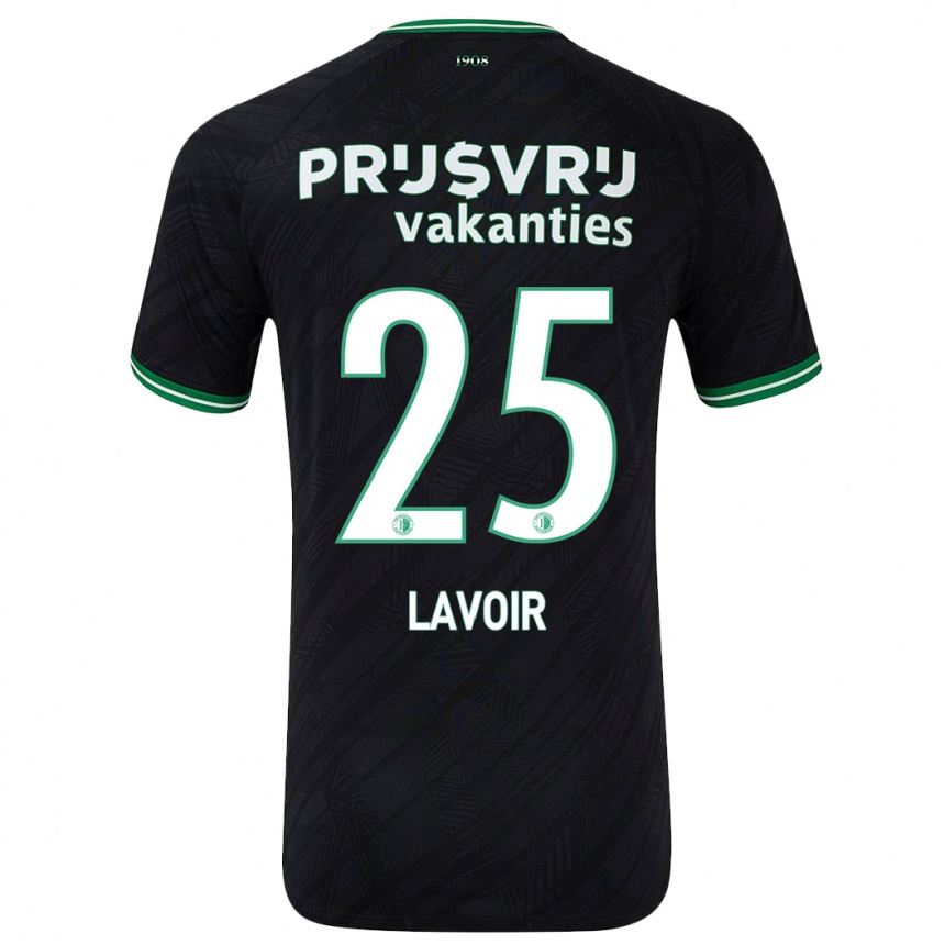 Kids Football Romee Van De Lavoir #25 Black Green Away Jersey 2024/25 T-Shirt Australia