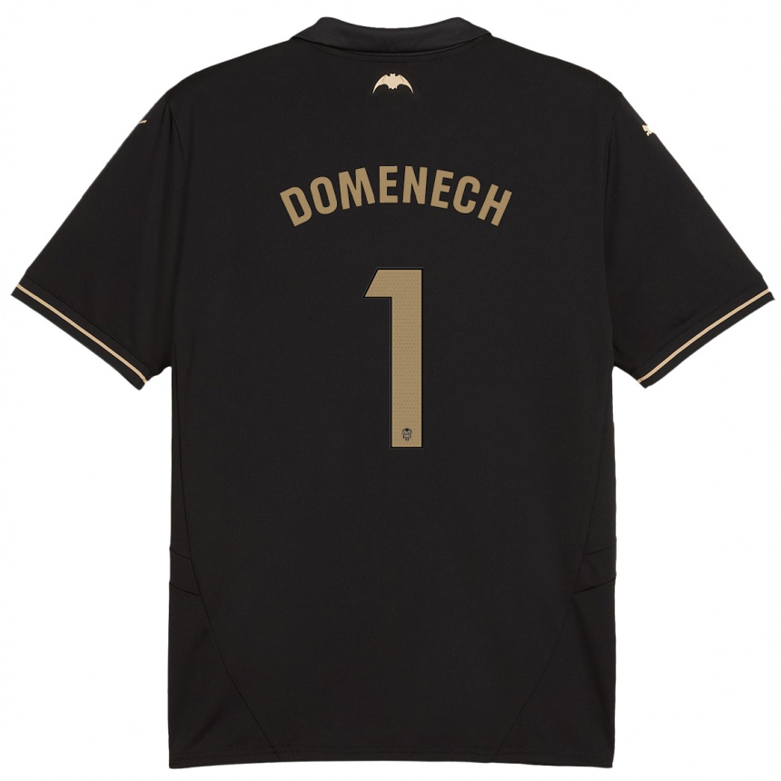 Kids Football Jaume Doménech #1 Black Away Jersey 2024/25 T-Shirt Australia