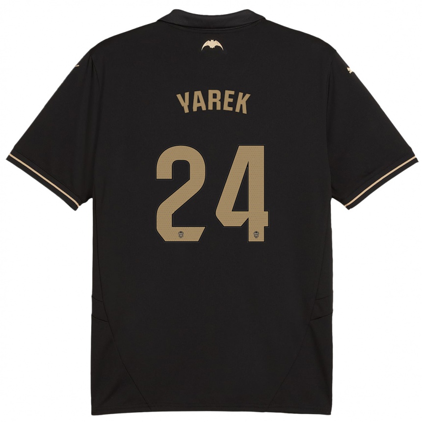 Kids Football Yarek Gasiorowski #24 Black Away Jersey 2024/25 T-Shirt Australia