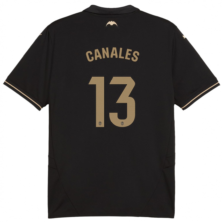 Kids Football Antonia Canales #13 Black Away Jersey 2024/25 T-Shirt Australia