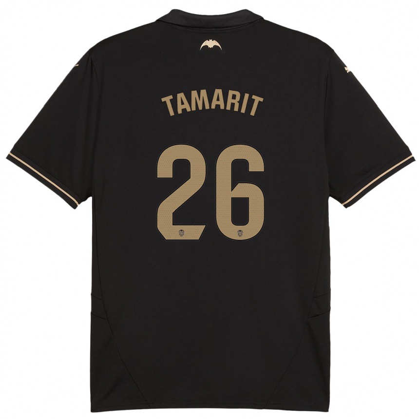 Kids Football Sara Tamarit #26 Black Away Jersey 2024/25 T-Shirt Australia