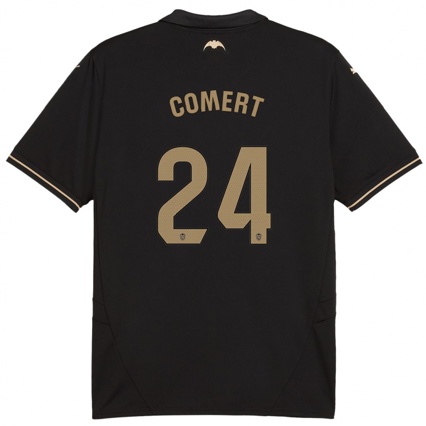 Kids Football Eray Comert #24 Black Away Jersey 2024/25 T-Shirt Australia