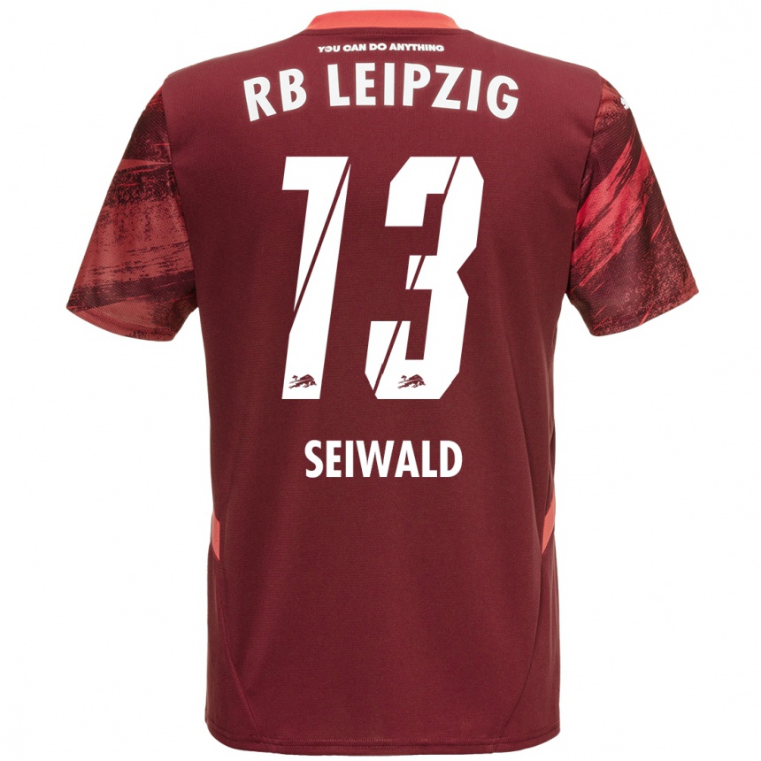 Kids Football Nicolas Seiwald #13 Burgundy Away Jersey 2024/25 T-Shirt Australia