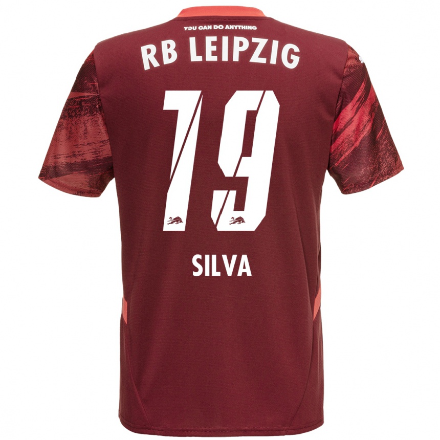 Kids Football André Silva #19 Burgundy Away Jersey 2024/25 T-Shirt Australia