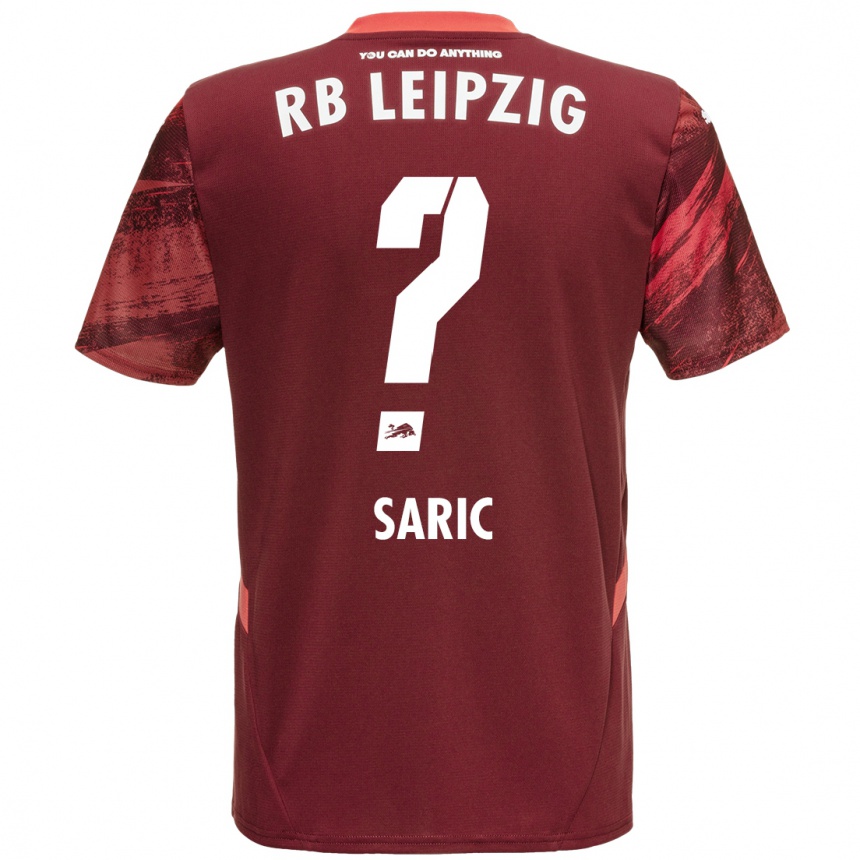 Kids Football Lucio Saric #0 Burgundy Away Jersey 2024/25 T-Shirt Australia