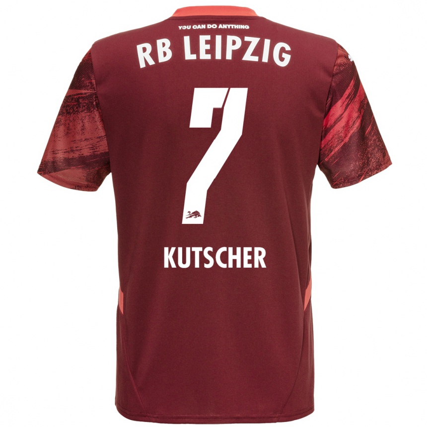 Kids Football Matthes Kutscher #7 Burgundy Away Jersey 2024/25 T-Shirt Australia