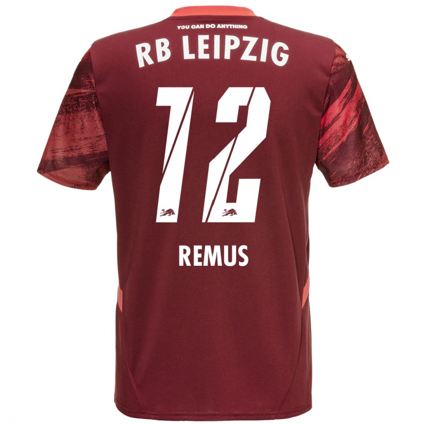 Kids Football Niklas Remus #12 Burgundy Away Jersey 2024/25 T-Shirt Australia