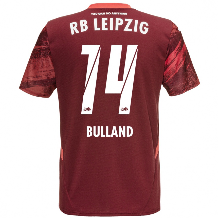 Kids Football Anton Bulland #14 Burgundy Away Jersey 2024/25 T-Shirt Australia