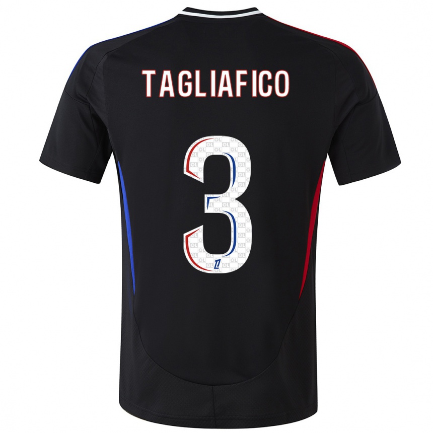 Kids Football Nicolas Tagliafico #3 Black Away Jersey 2024/25 T-Shirt Australia