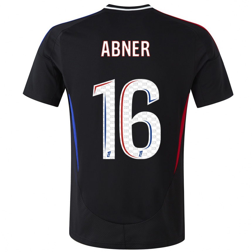 Kids Football Abner #16 Black Away Jersey 2024/25 T-Shirt Australia