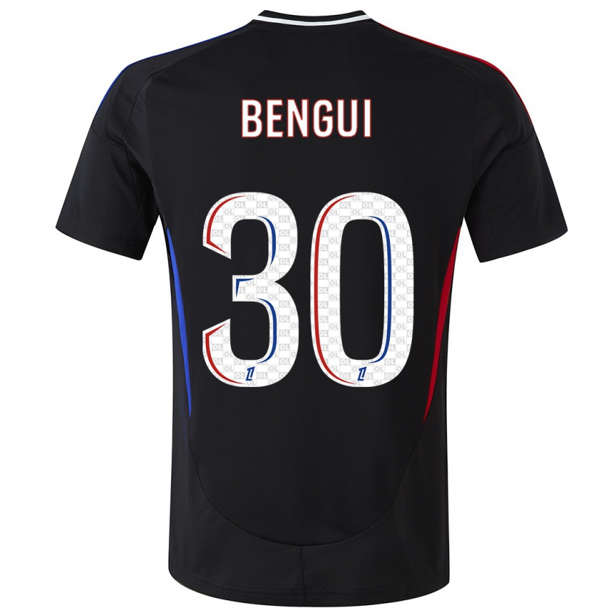 Kids Football Justin Bengui Joao #30 Black Away Jersey 2024/25 T-Shirt Australia