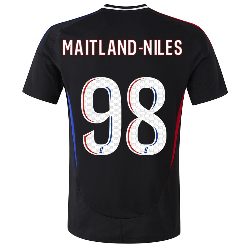 Kids Football Ainsley Maitland-Niles #98 Black Away Jersey 2024/25 T-Shirt Australia