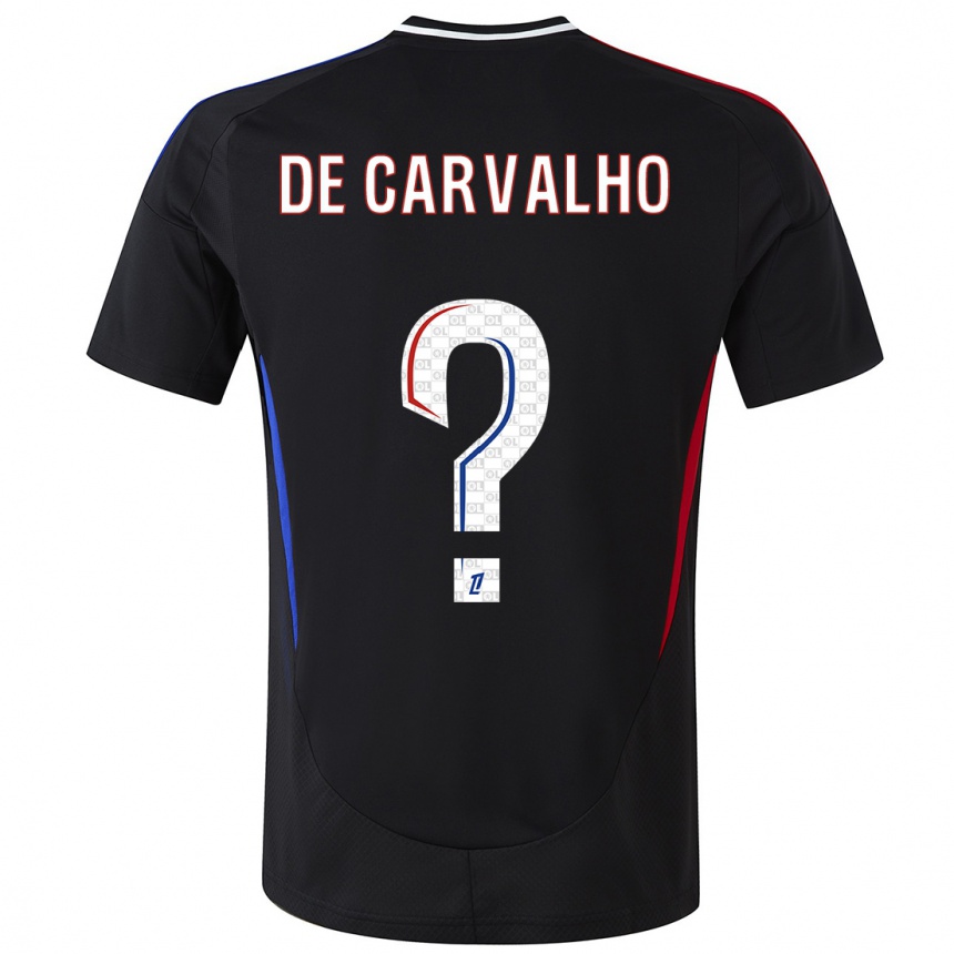 Kids Football Mathys De Carvalho #0 Black Away Jersey 2024/25 T-Shirt Australia