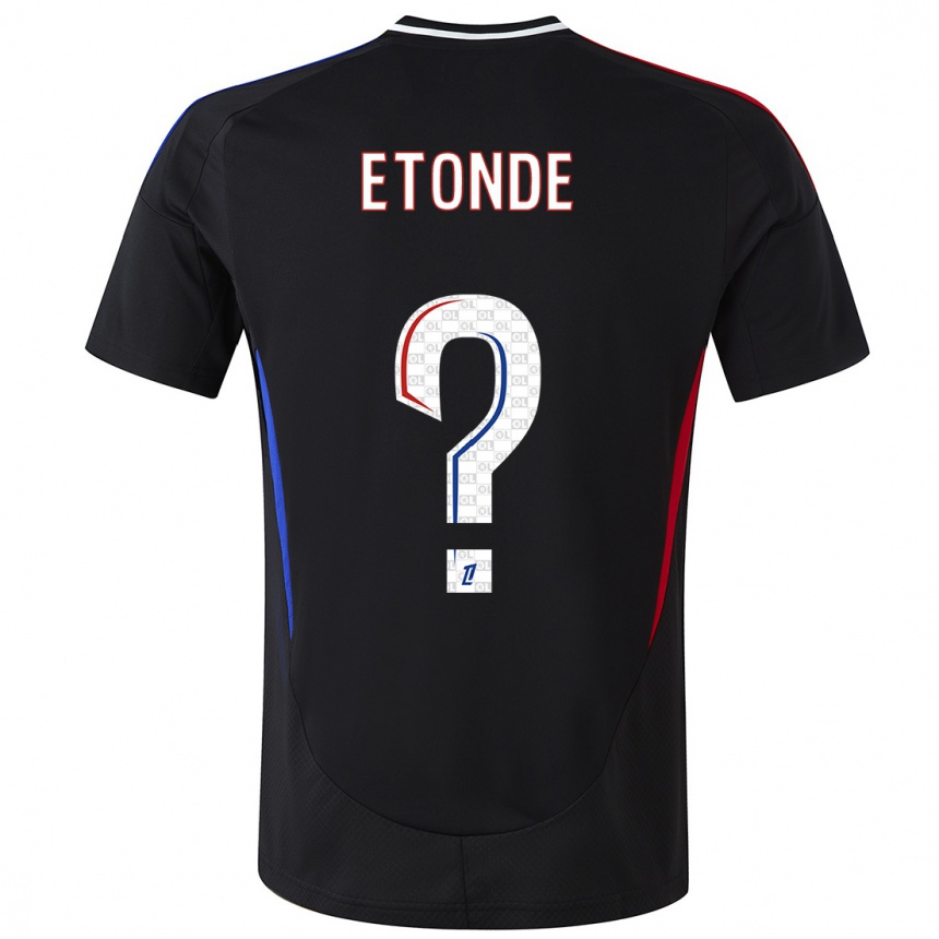 Kids Football Emeric Etonde #0 Black Away Jersey 2024/25 T-Shirt Australia