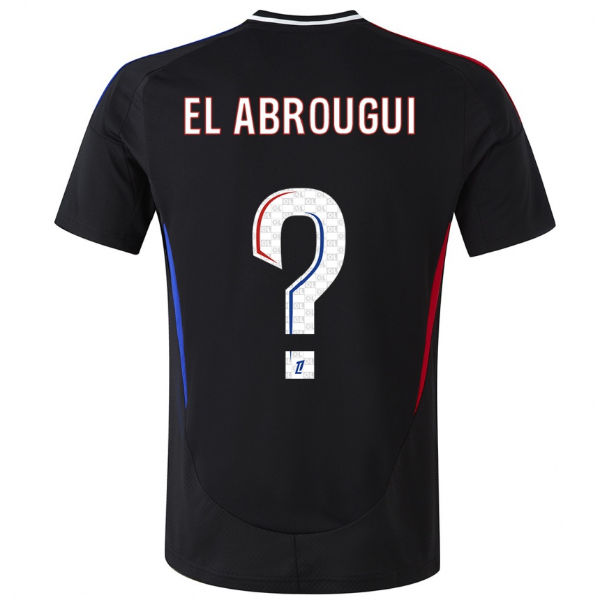 Kids Football Wassim El Abrougui #0 Black Away Jersey 2024/25 T-Shirt Australia