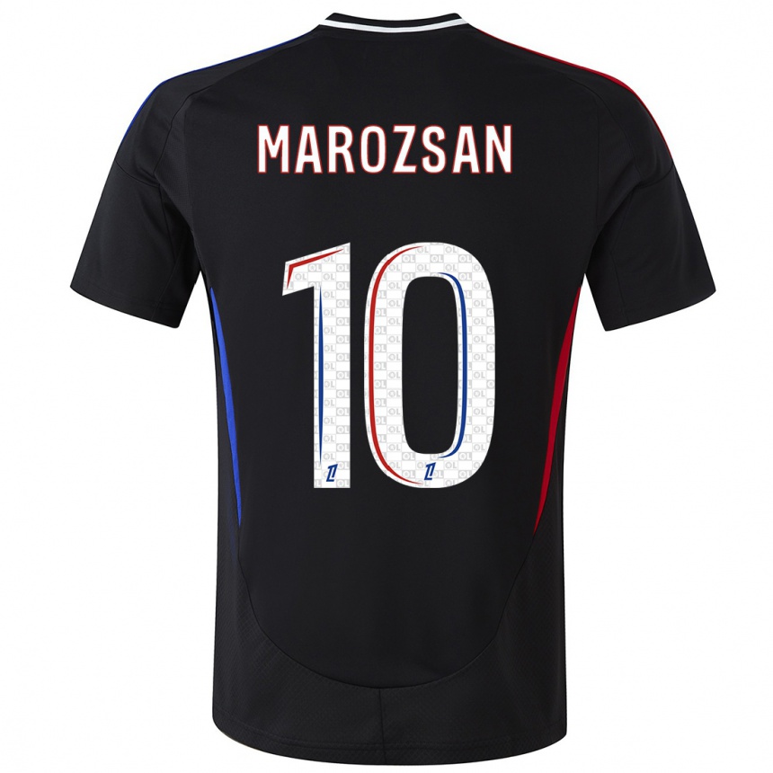 Kids Football Dzsenifer Marozsan #10 Black Away Jersey 2024/25 T-Shirt Australia