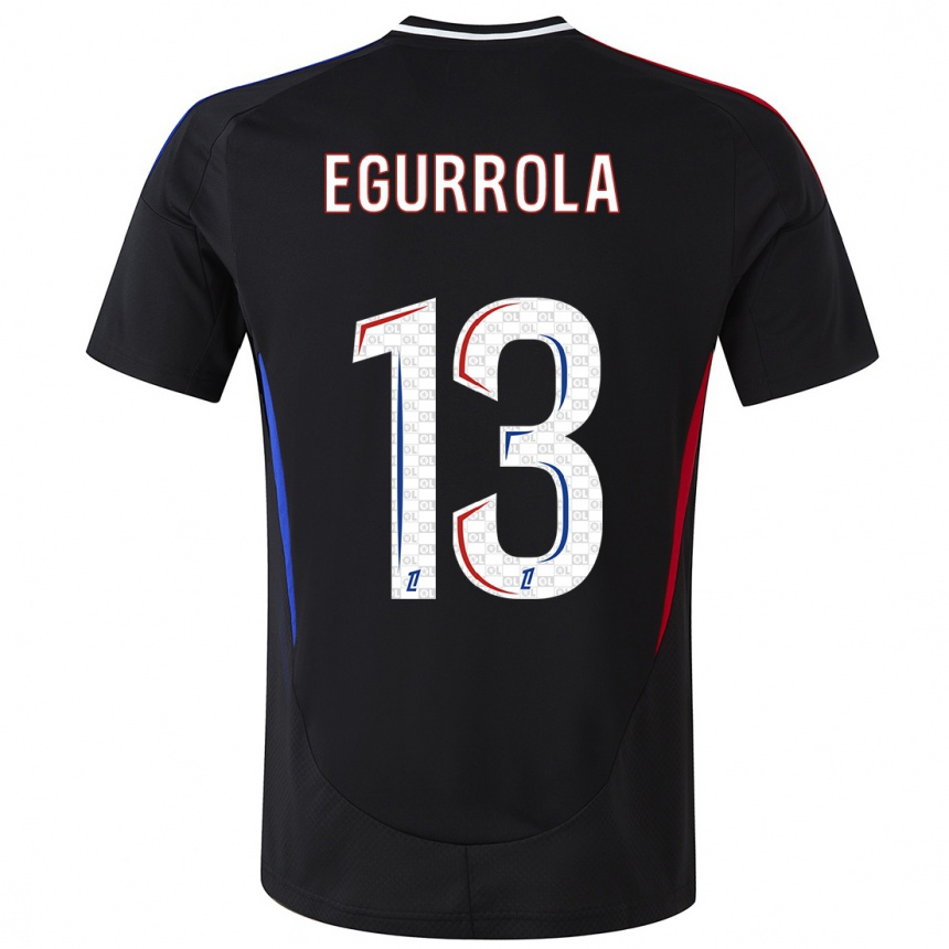 Kids Football Damaris Egurrola #13 Black Away Jersey 2024/25 T-Shirt Australia