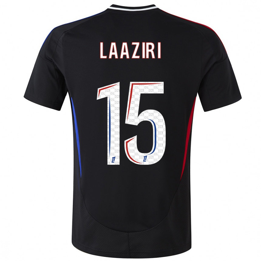 Kids Football Achraf Laaziri #15 Black Away Jersey 2024/25 T-Shirt Australia