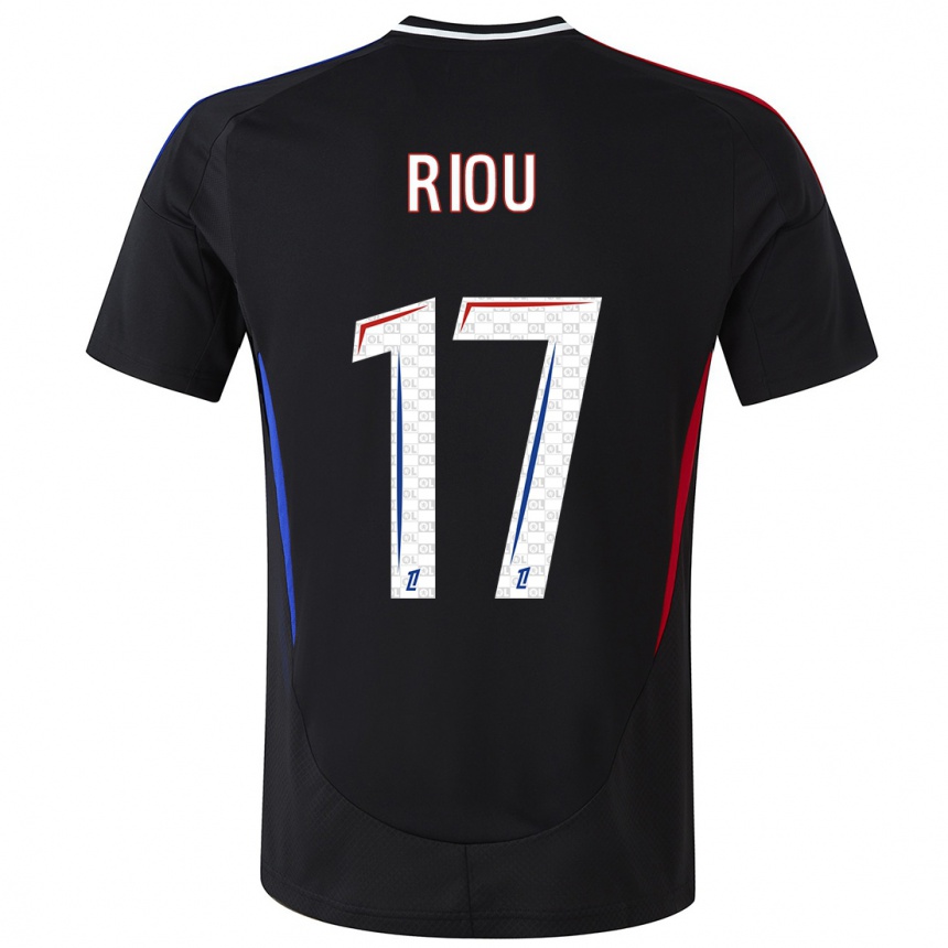 Kids Football Remy Riou #17 Black Away Jersey 2024/25 T-Shirt Australia