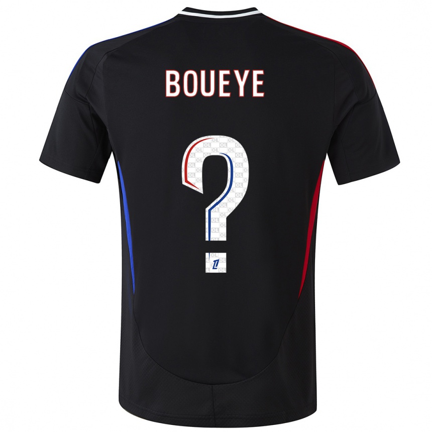 Kids Football Philippe Boueye #0 Black Away Jersey 2024/25 T-Shirt Australia