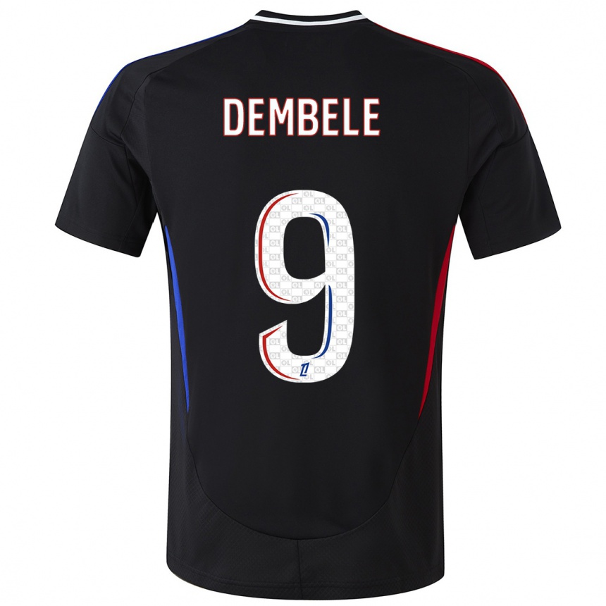 Kids Football Moussa Dembele #9 Black Away Jersey 2024/25 T-Shirt Australia