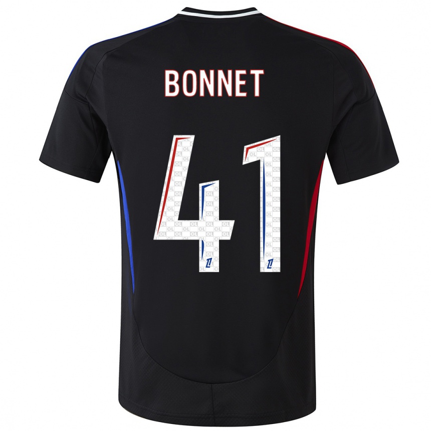 Kids Football Noam Bonnet #41 Black Away Jersey 2024/25 T-Shirt Australia