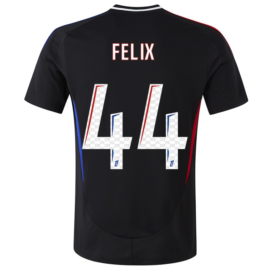 Kids Football Marley Felix #44 Black Away Jersey 2024/25 T-Shirt Australia