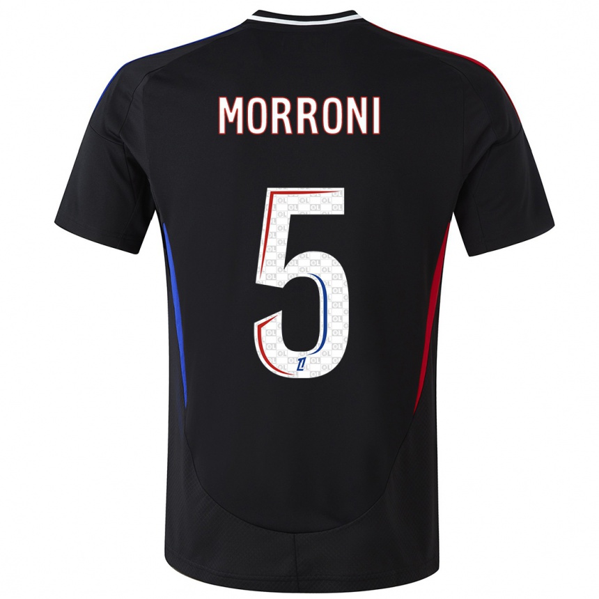 Kids Football Perle Morroni #5 Black Away Jersey 2024/25 T-Shirt Australia