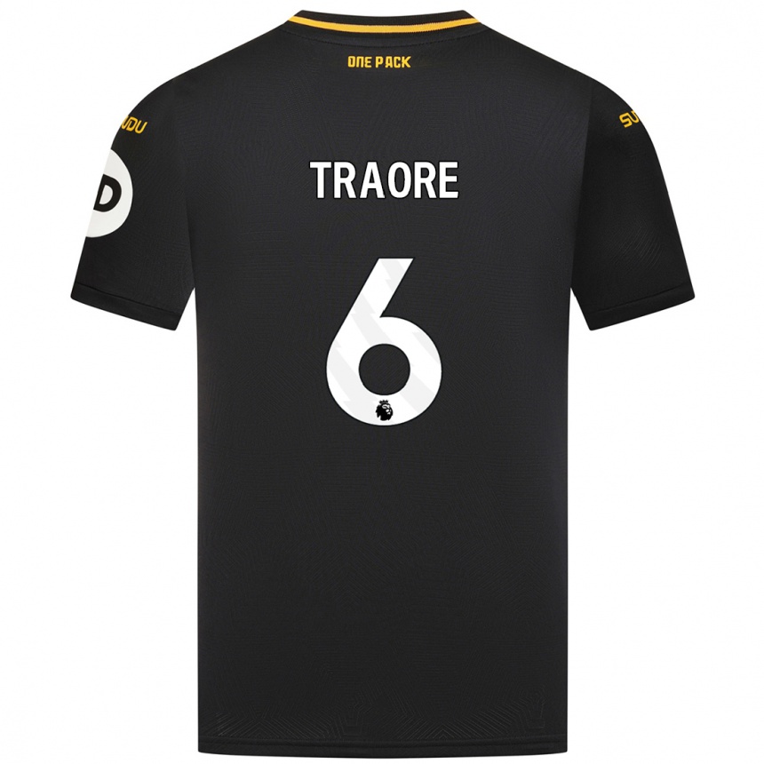 Kids Football Boubacar Traoré #6 Black Away Jersey 2024/25 T-Shirt Australia