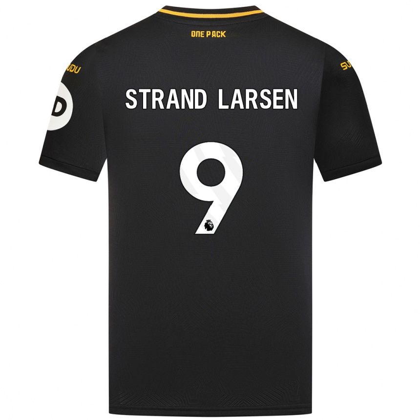 Kids Football Jørgen Strand Larsen #9 Black Away Jersey 2024/25 T-Shirt Australia