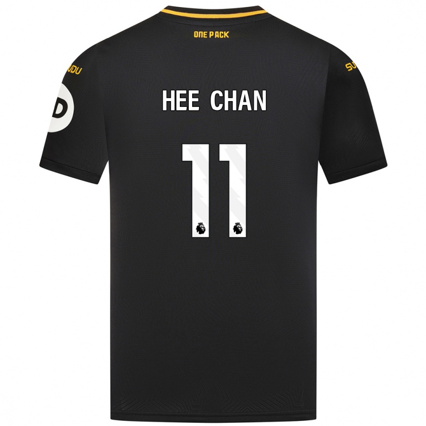 Kids Football Hee-Chan Hwang #11 Black Away Jersey 2024/25 T-Shirt Australia