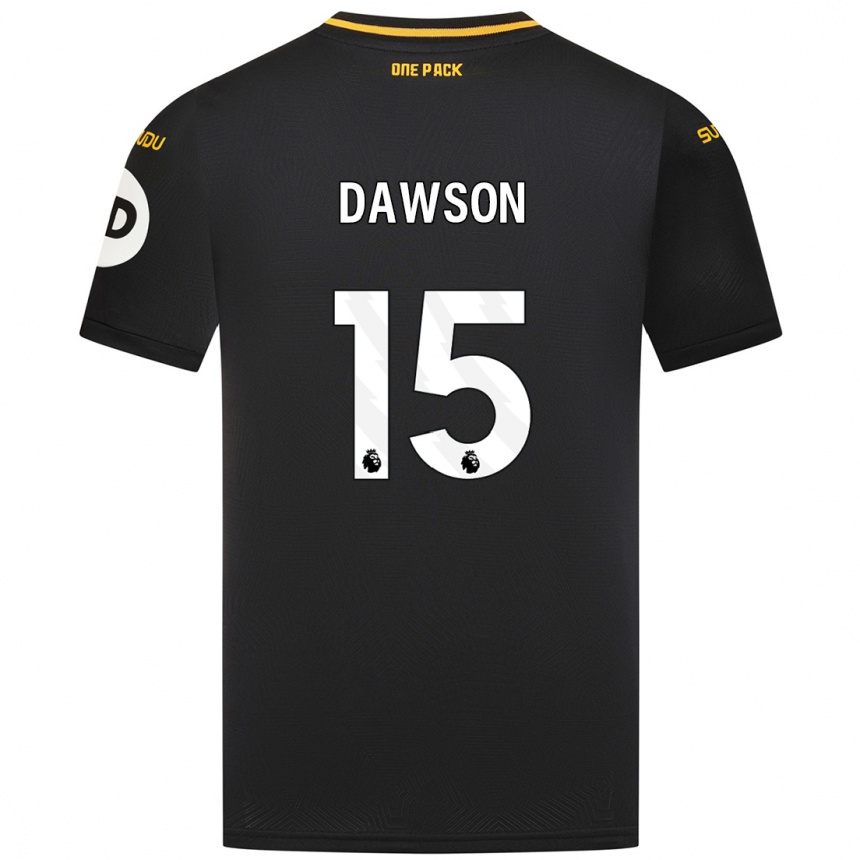 Kids Football Craig Dawson #15 Black Away Jersey 2024/25 T-Shirt Australia