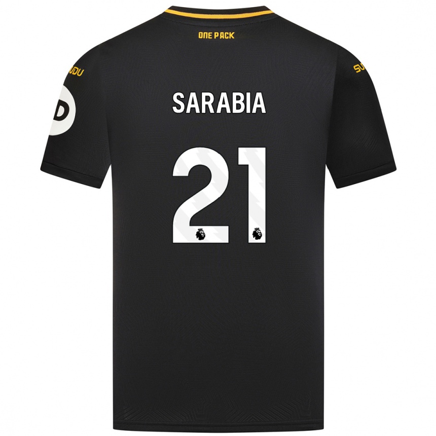 Kids Football Pablo Sarabia #21 Black Away Jersey 2024/25 T-Shirt Australia