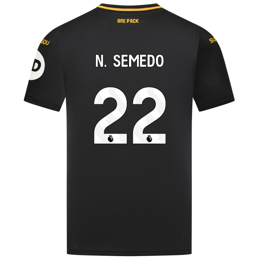 Kids Football Nélson Semedo #22 Black Away Jersey 2024/25 T-Shirt Australia